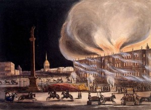 В Санкт-Петербурге сгорел Зимний дворец