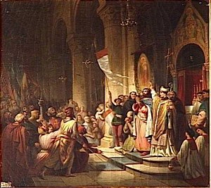 Бонифаций Монфератский подписал договор с венецианцами
