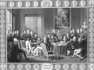 На Венском конгрессе был заключен Священный союз России, Пруссии и Австрии