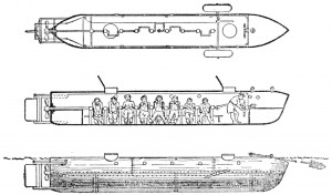Первое успешное применение подводной лодки в морском сражении