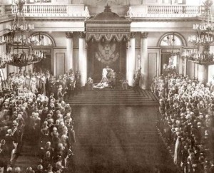 Первое заседание Государственной думы в Таврическом дворце