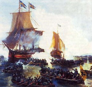 Первый бой в истории российского флота