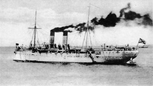 Минзаг «Амур» потопил японские броненосцы «Хацусэ» и «Ясима»