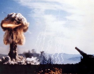 Испытание ядерной артиллерии в США 