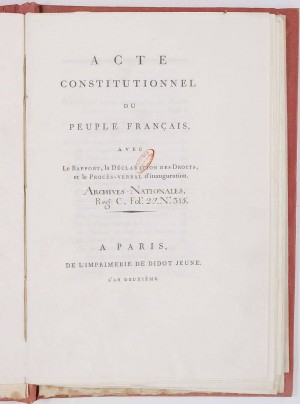 Французский Конвент принял демократическую конституцию