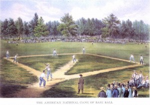 В штате Нью-Джерси прошёл первый бейсбольный матч