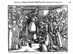 Состоялась первая личная встреча Адриана IV и Фридриха Барбароссы