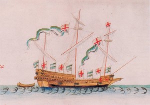 Экипажи кораблей эскадры Брука присягнули Марии Тюдор