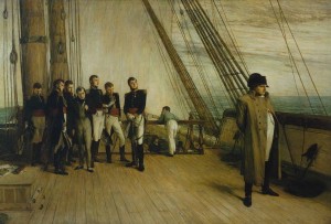 Наполеон сдался в плен капитану корабля «Беллерофонт»