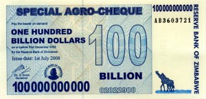 В Зимбабве объявлено о деноминации местной валюты в 10 миллиардов раз