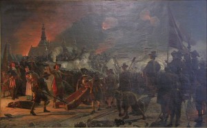 Карл X Густав и его войска достигли холма Вальбю, откуда открывался путь к датской столице