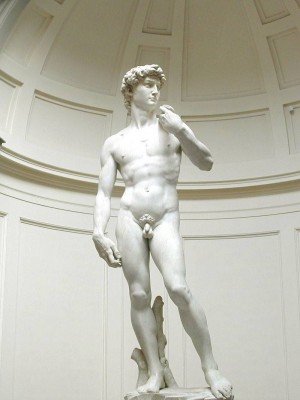 Микеланджело представил мраморную статую Давида