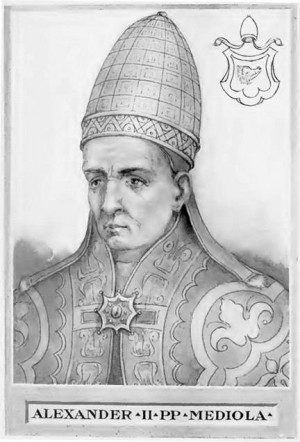 Ансельмо да Баджо был избран 156-м папой римским