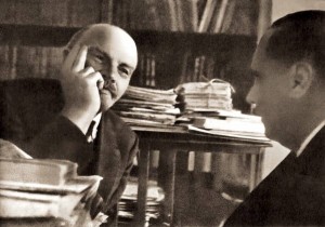 В Кремле встретились Герберт Уэллс и Владимир Ленин