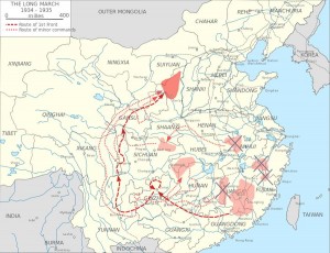 Начался Великий поход китайских коммунистов