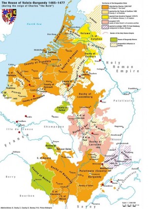 В Перонне королём Франции Людовиком XI и герцогом Бургундии Карлом Смелым было заключено мирное соглашение
