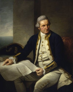Английский мореплаватель Джеймс Кук вступил на землю Новой Зеландии