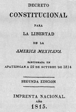 Повстанческий конгресс провозгласил первую в истории Мексики конституцию