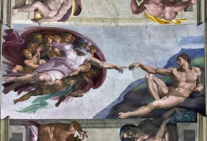 Микеланджело представил публике роспись потолка Сикстинской капеллы