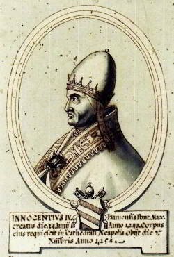 Папа Иннокентий IV вошел в Неаполь