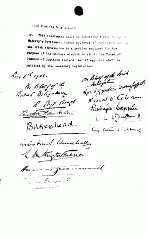 Подписан Англо-ирландский договор