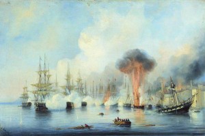 Русский флот атаковал турецкую эскадру в Синопской гавани