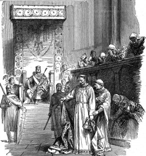 По пути в Рим для своей коронации Генрих провел синод в Сутри