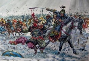 Баян сосредоточил войска в Уцзишань на южном берегу Янцзы