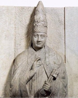 Папа римский Бонифаций VIII был коронован кардиналом Маттео Орсини Россо