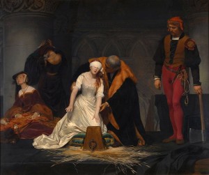Королева Англии Мария Тюдор казнила заточённую в Тауэре претендентку, «королеву на девять дней» Джейн Грей и её мужа Гилфорда Дадли