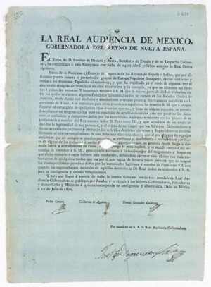 Король Филипп III издал декрет расширивший полномочия Королевской аудиенсии Мехико
